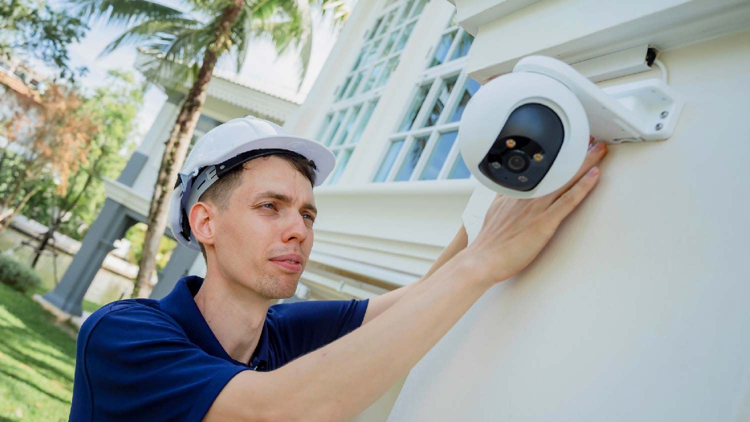 Professional surveillance camera installation by DLSAV Atlanta