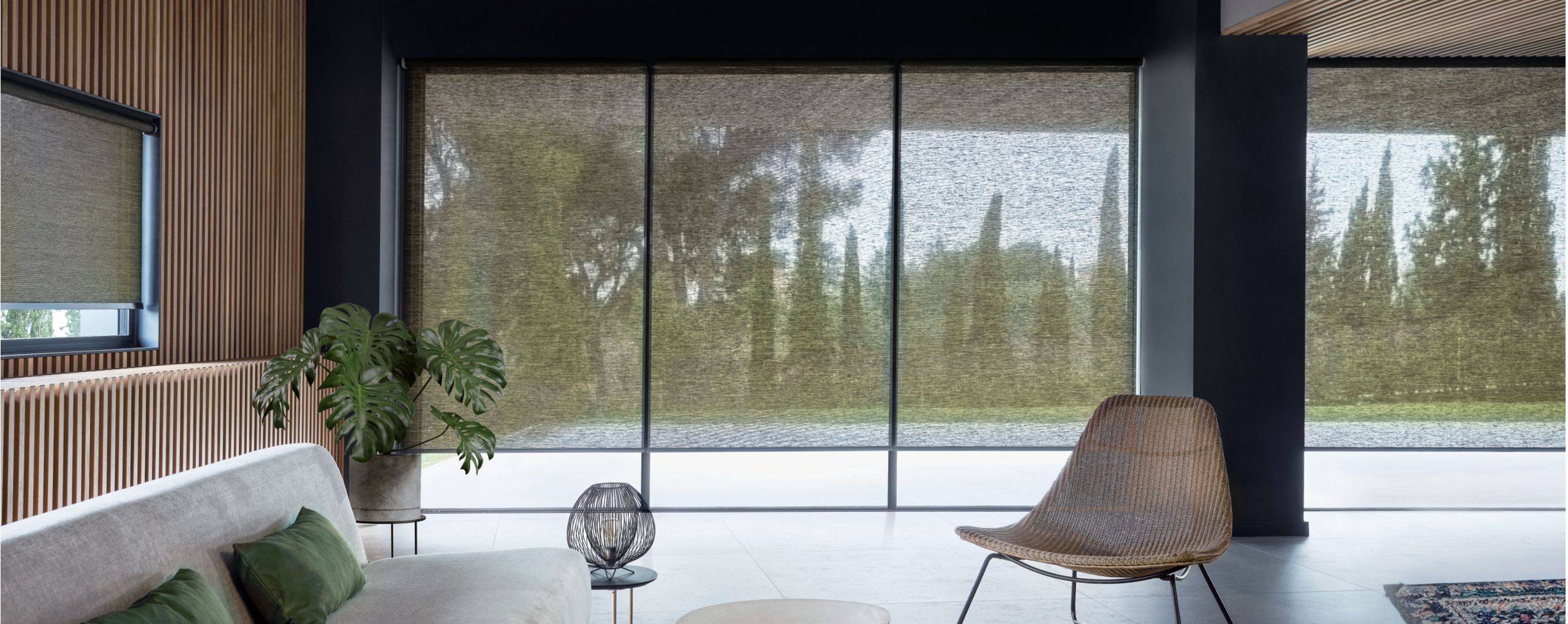 Crestron motorized shading roller by DLSAV